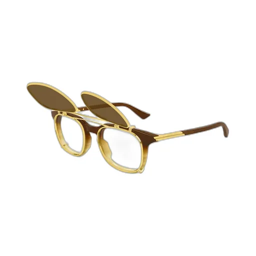 Bottega Veneta Eyewear Classic Square Clip On Sunglasses