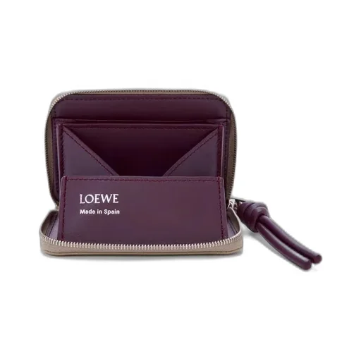 Zipped Coin Purse In Shiny Nappa Calfskin