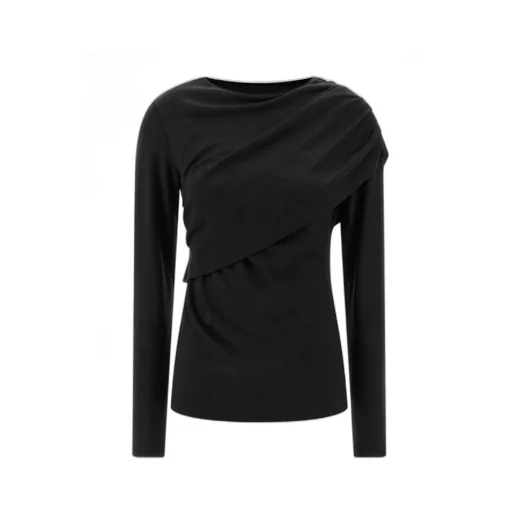 Isabel Marant Asna Long-Sleeve Panelled Top