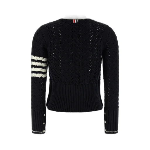 Thom Browne Long-Sleeved V-Neck Cardigan
