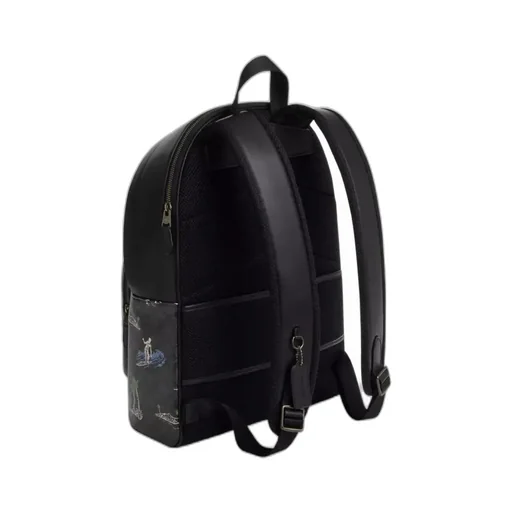 West Backpack In Signature Canvas With Surf Print