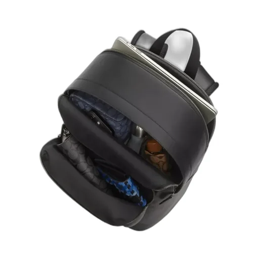 West Backpack In Signature Canvas With Surf Print