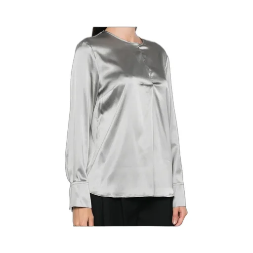 Peserico Long Sleeved Satin Blouse