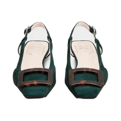 Belle Vivier Slingback Ballerinas In Suede