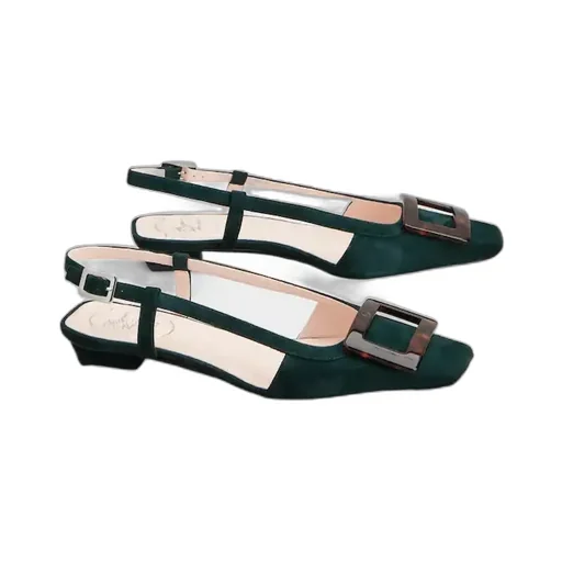 Belle Vivier Slingback Ballerinas In Suede
