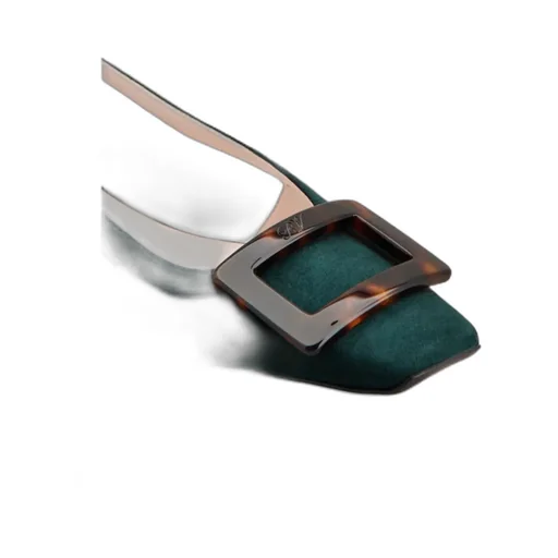 Belle Vivier Slingback Ballerinas In Suede