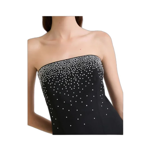 Rhinestone-Embroidered Corset -