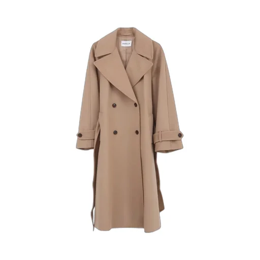 Wool And Cashmere Broadcloth Coat