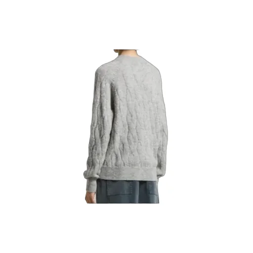 V-Neck Cable-Knit Sweater