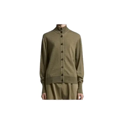 High-Neck Long-Sleeves Cardigan