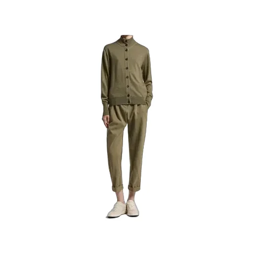 High-Neck Long-Sleeves Cardigan