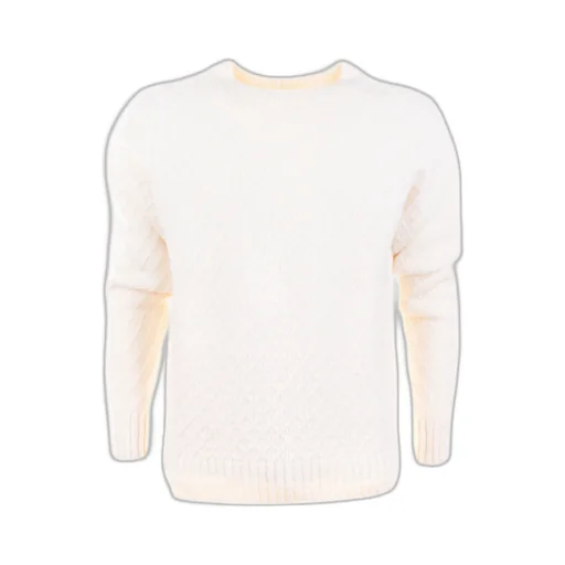 Round-Neck Knit Sweater