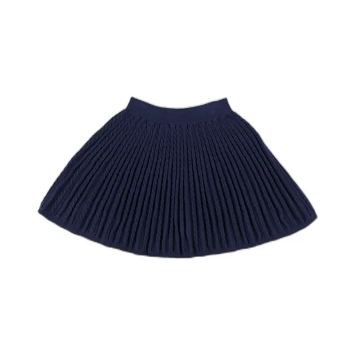 Short-Sleeved Knit Top And Skirt Set