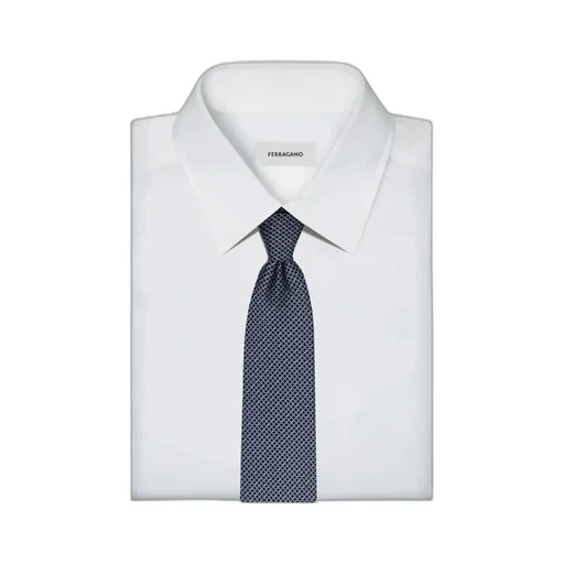 Ferragamo Gancini Regimental Print Tie
