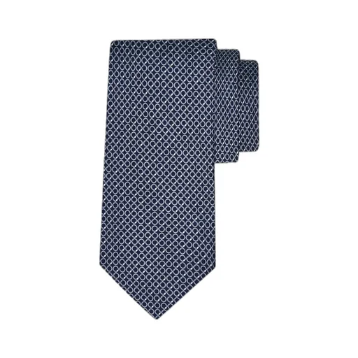Ferragamo Gancini Regimental Print Tie
