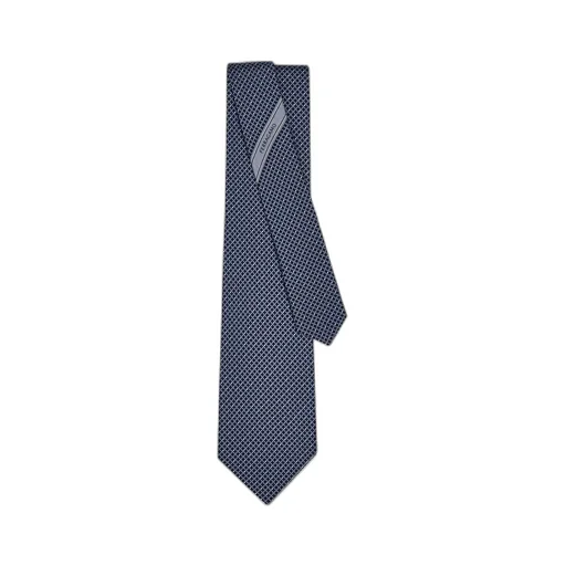 Ferragamo Gancini Regimental Print Tie
