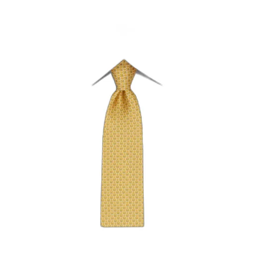 Gancini Printed Silk Tie