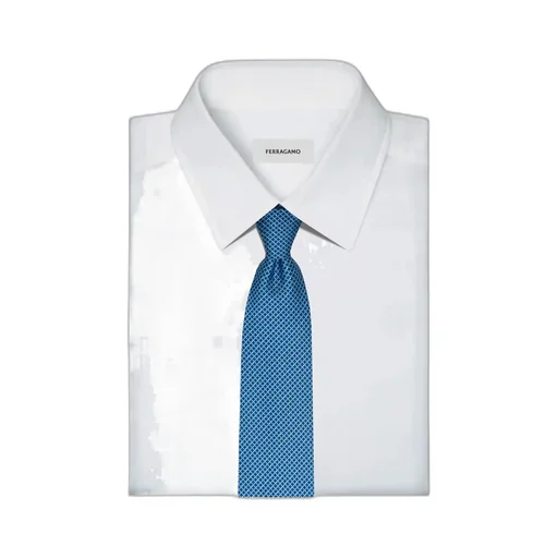 Gancini Striped Print Tie
