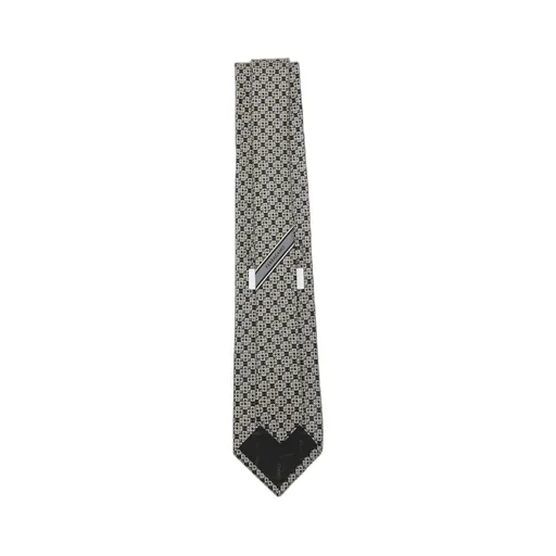 Gancini Printed Tie
