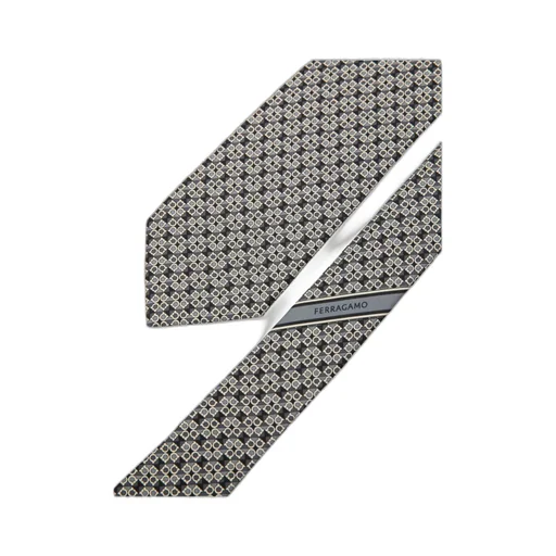 Gancini Printed Tie