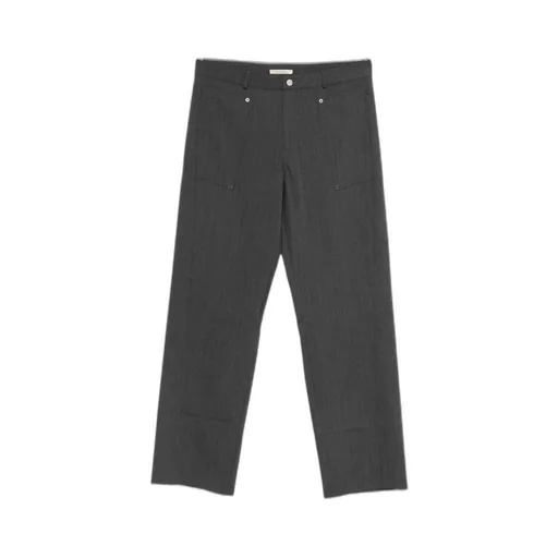 Pleated Zipper Casual Pants