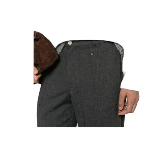 Pleated Zipper Casual Pants
