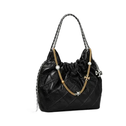 Tory Burch Fleming Distressed Top Handle Bag