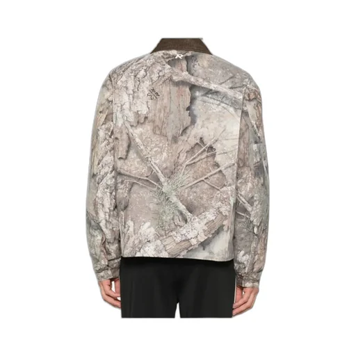 Represent Corduroy-Collar Quilted Jacket