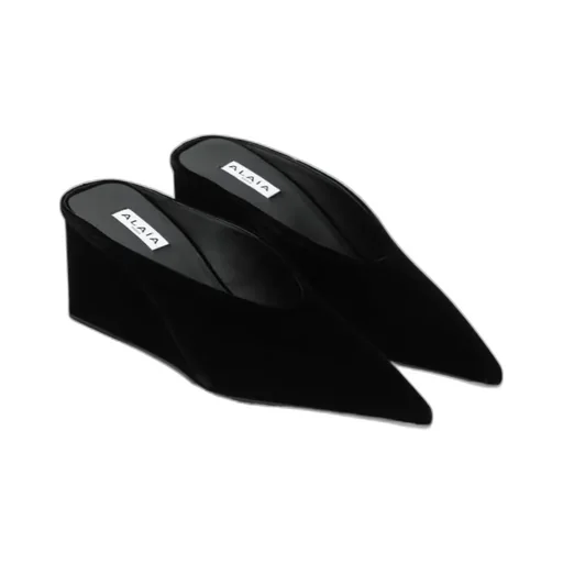 AlaÏA Cube Wedge Mules