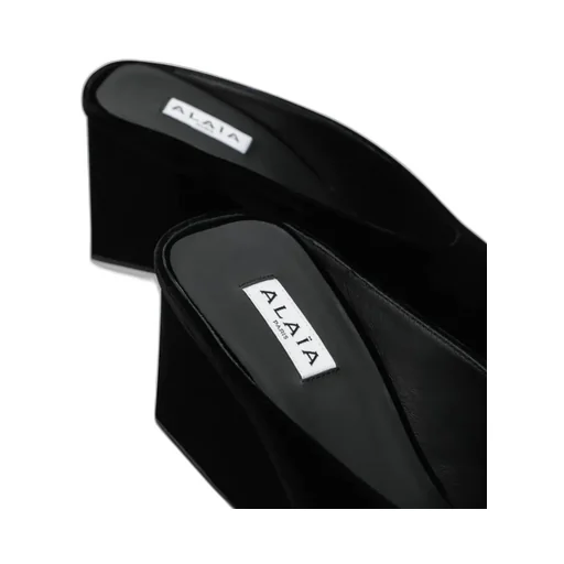 AlaÏA Cube Wedge Mules
