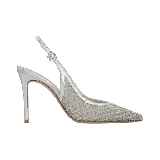 Gianvito Rossi Slingback Mesh Heeled Pumps
