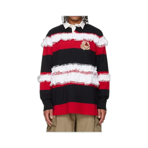 Ruffled Rugby Polo Shirt