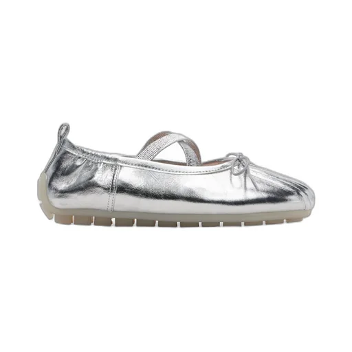 Cross-Strap Bow Ballet Flats