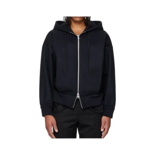 Embellished Hooded Zip-Up Jacket