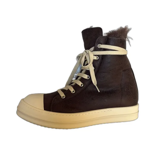 Round-Toe High-Top Casual Shoes