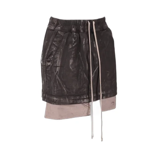 Rick Owens Drkshdw Fog Drawstring Mini Skirt
