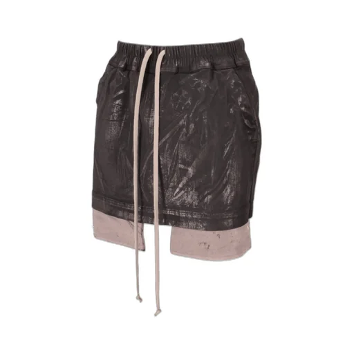 Rick Owens Drkshdw Fog Drawstring Mini Skirt