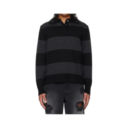 Merino Wool Knit Polo Shirt