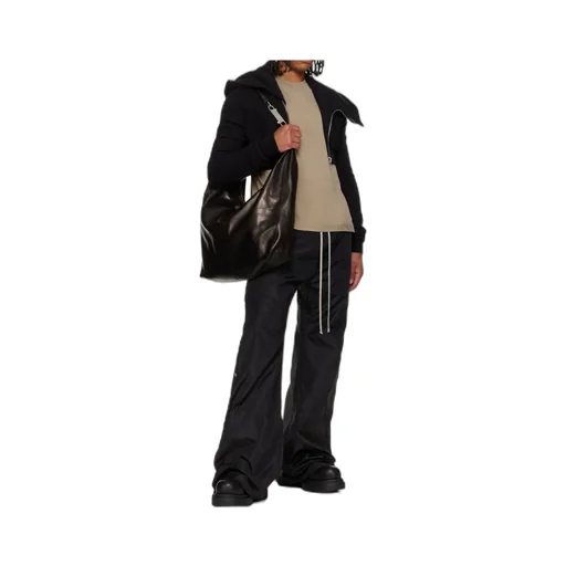Draped Zip-Front Asymmetrical Hoodie
