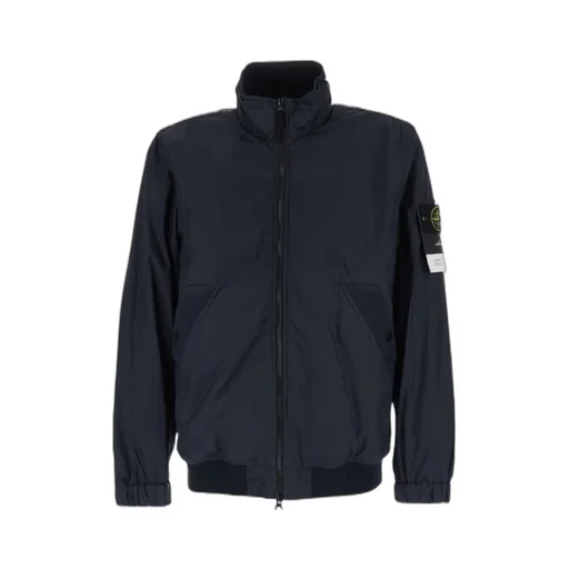 Stone Island Logo Patch Zip-Up Jacket