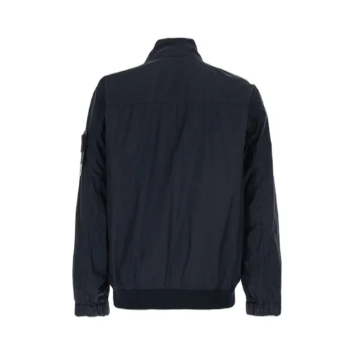 Stone Island Logo Patch Zip-Up Jacket
