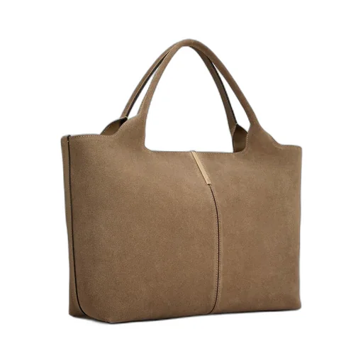 Tod's Logo Plaque Medium-Small Shopping Bag
