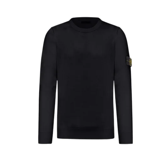 Stone Island Logo Detailed Crewneck Sweatshirt