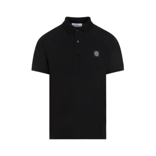 Stone Island Collared Short-Sleeve Polo Shirt