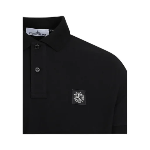 Stone Island Collared Short-Sleeve Polo Shirt