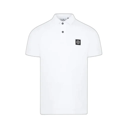 Stone Island Collared Short-Sleeve Polo Shirt