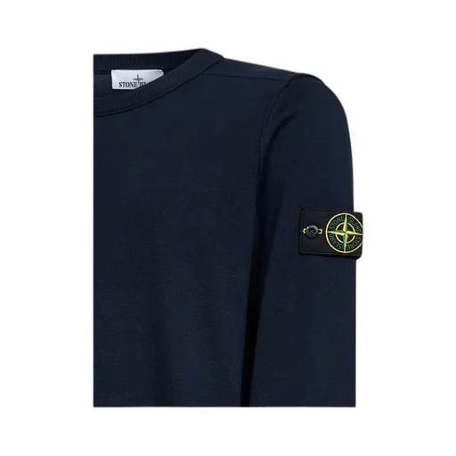 Stone Island Logo Detailed Crewneck Sweatshirt