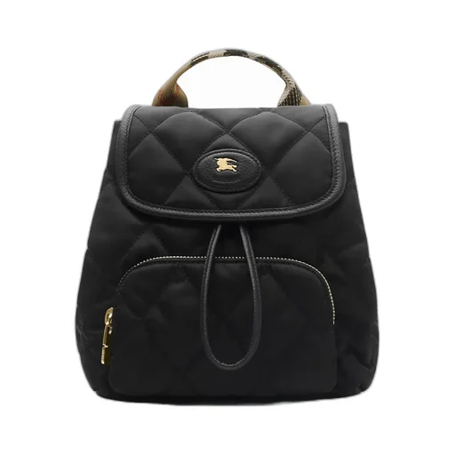 Burberry Quilted Horseshoe Drawstring Backpack