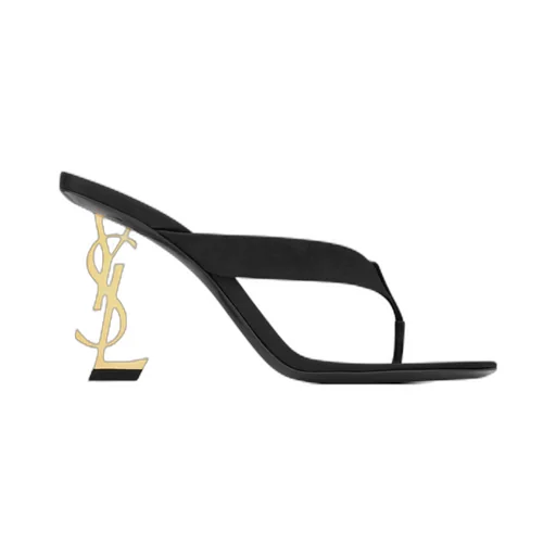 Saint Laurent Opyum Logo Plaque Mules