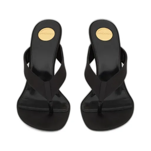 Saint Laurent Opyum Logo Plaque Mules